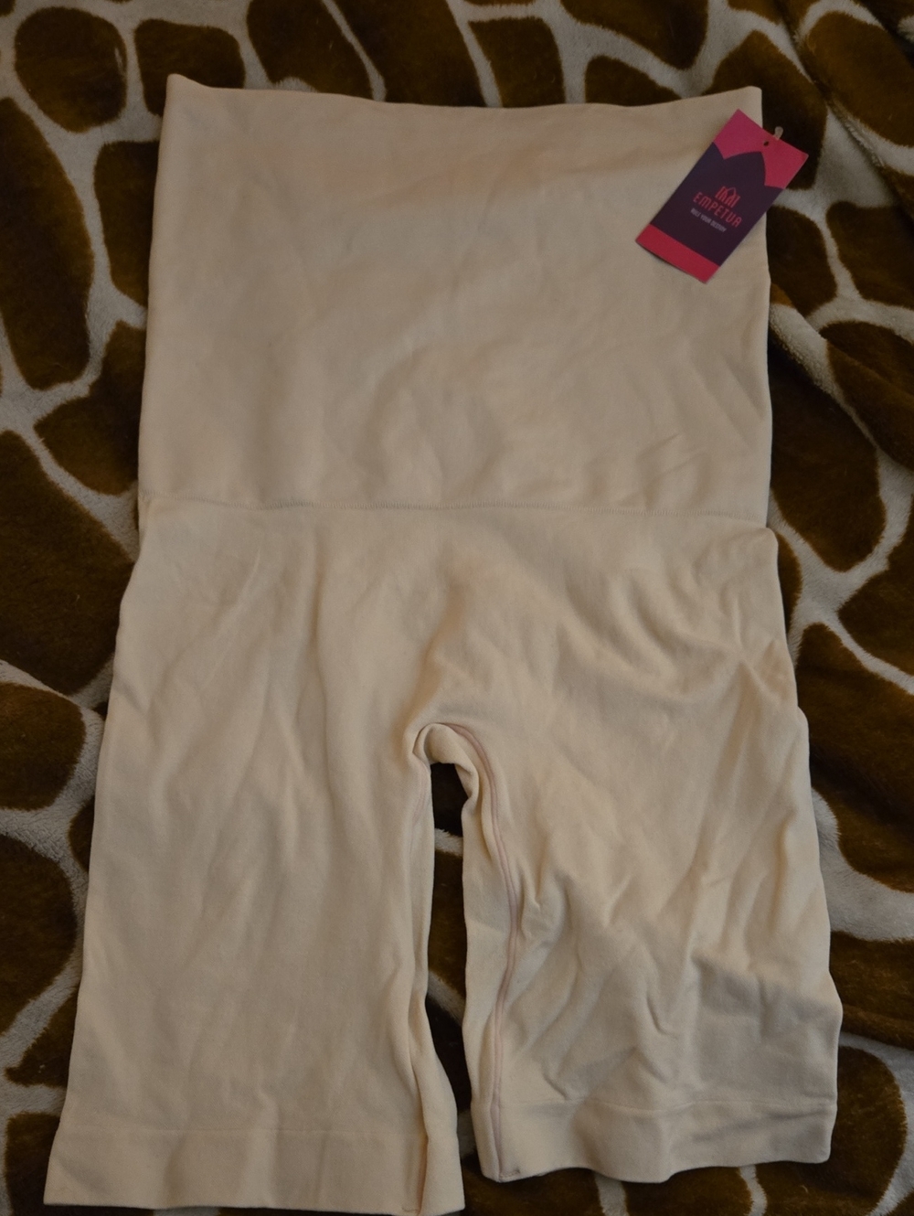 Seamless High-Waist Shaping Shorts in Light Nude XL-XXL